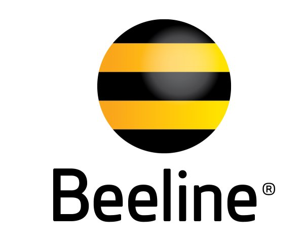 Beeline логотип на прозрачном фоне