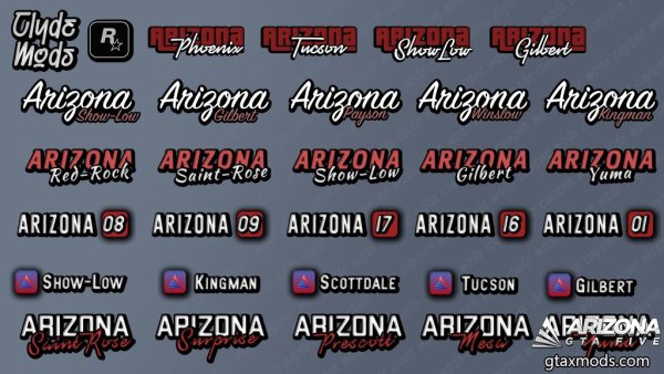 Логотипы серверов Аризоны
