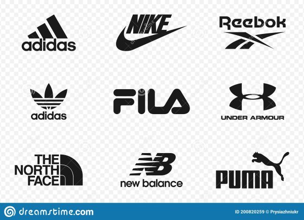 Адидас, найк, Нью бэланс, Пума лого