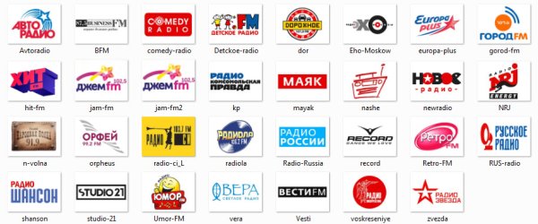 Логотипы радиостанций