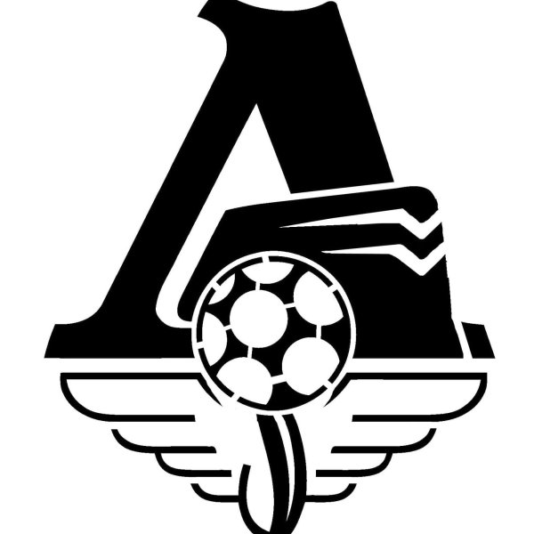 Логотип ФК Локомотив черно белый