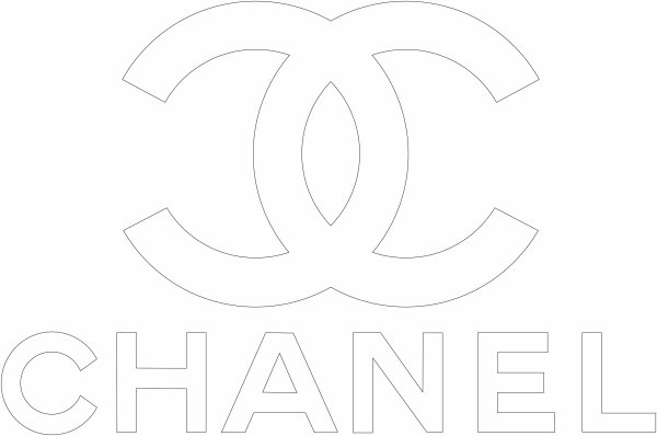 Логотип Шанель трафарет