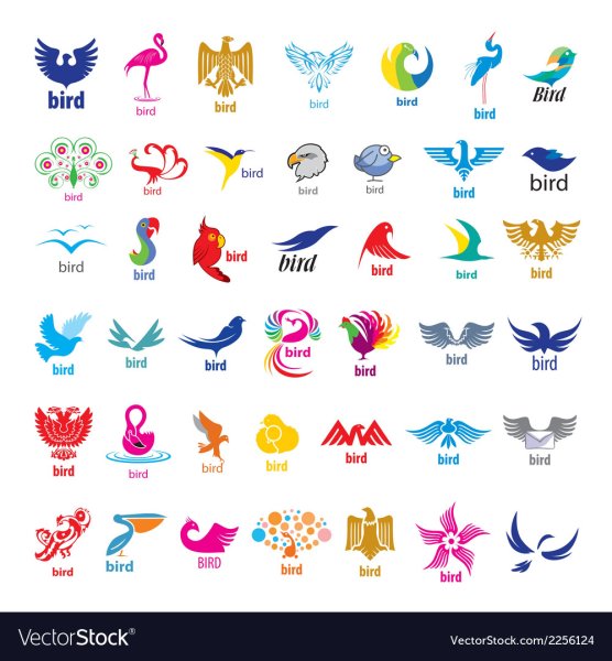 Логотип с птичкой бренд