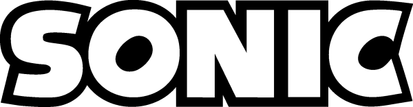 Надпись Соник на белом фоне