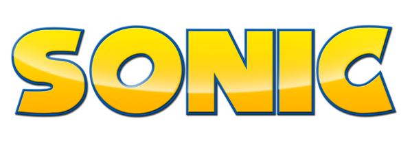 Надпись Соник на белом фоне
