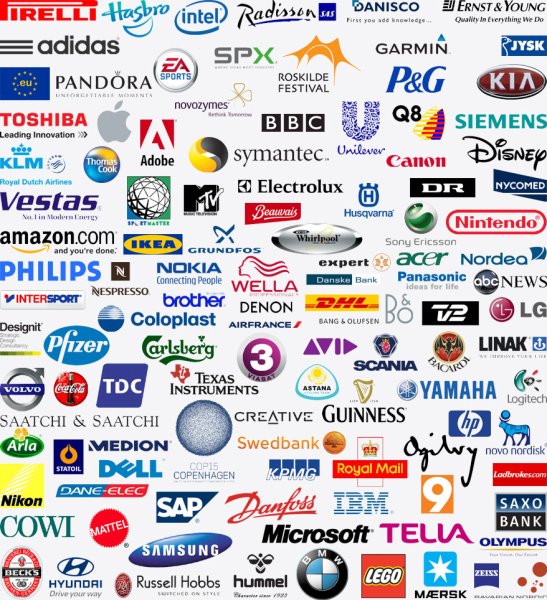 Бренды известных фирм