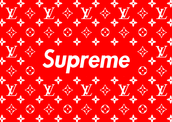 Supreme x Louis Vuitton принт