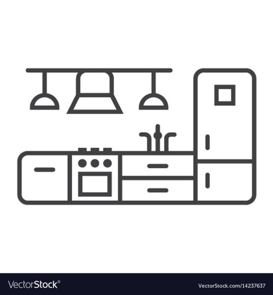 Пиктограммы кухонной мебели