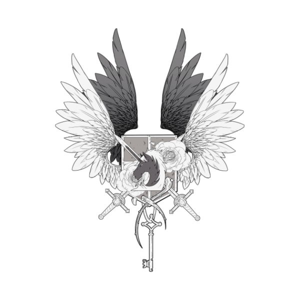 Атака титанов логотип на прозрачном фоне