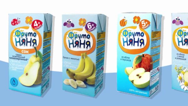 Сок ФРУТОНЯНЯ яблоко реклама