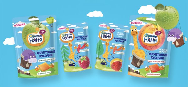 Детские фруктовые кусочки