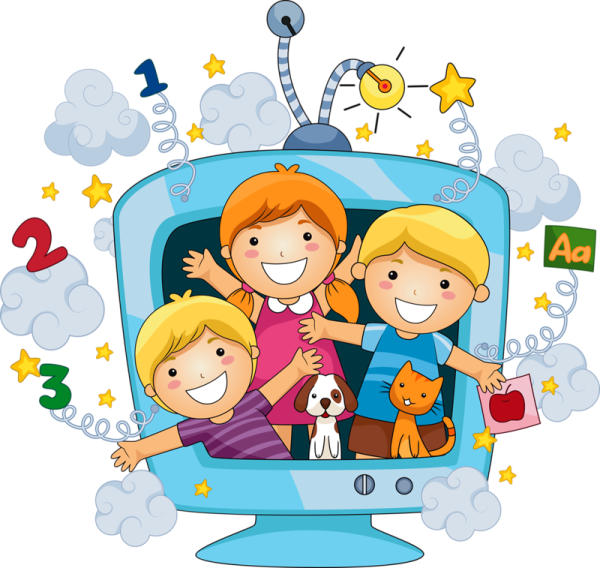 Телевидение и дети иллюстрации