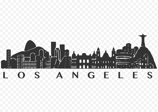 Лос Анджелес силуэт города