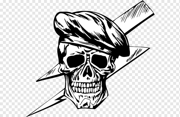 Череп ВДВ наклейка