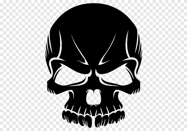 Черный череп