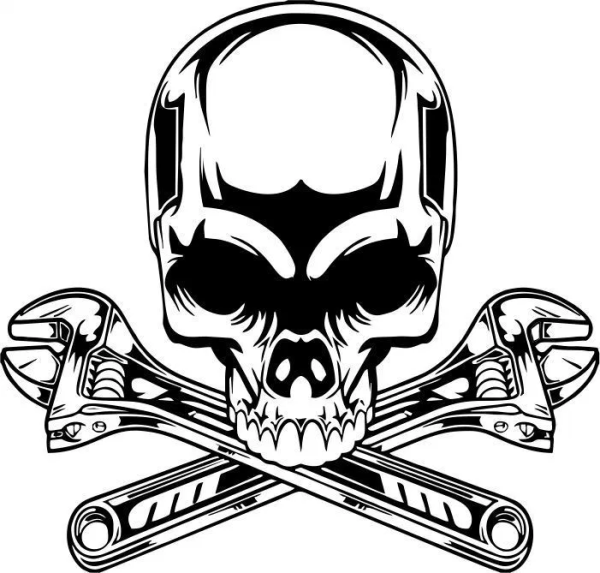 Череп с беретом