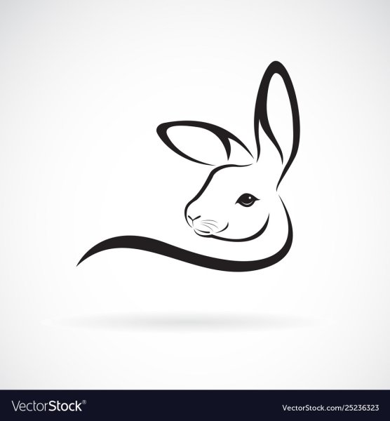 Кролик одной линией