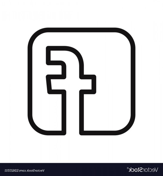 Facebook иконка вектор