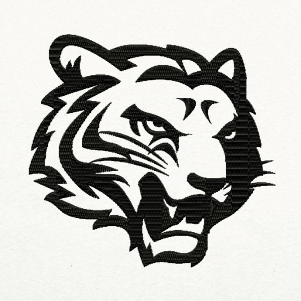Голова тигра вектор