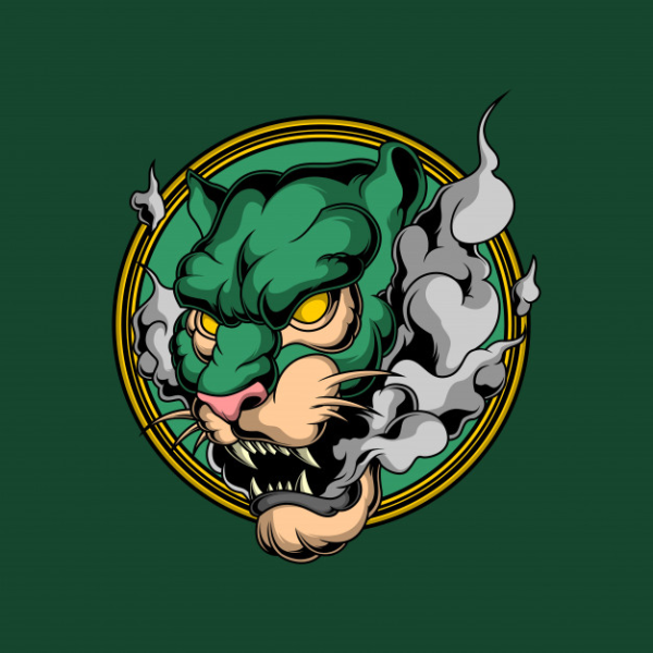 Тигр с кальяном