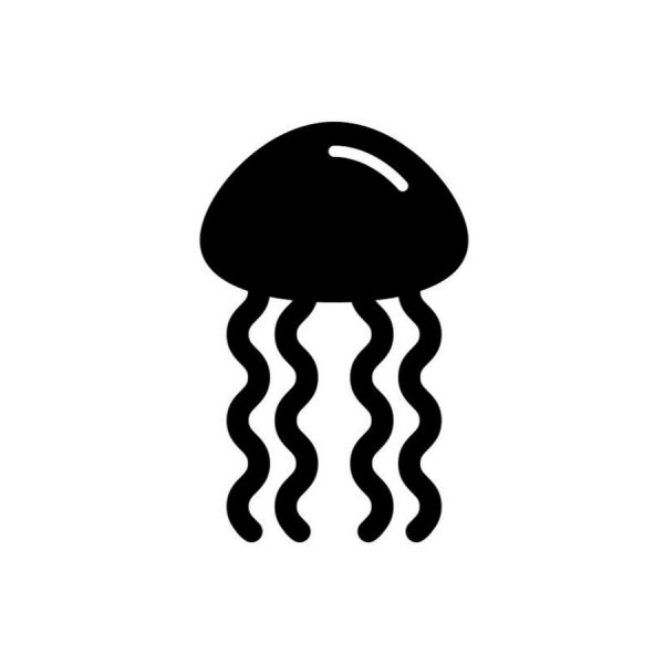 Медуза трафарет