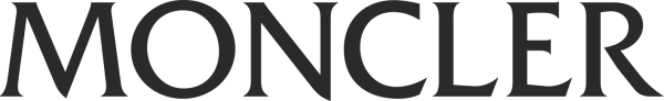 Moncler логотип на белом фоне