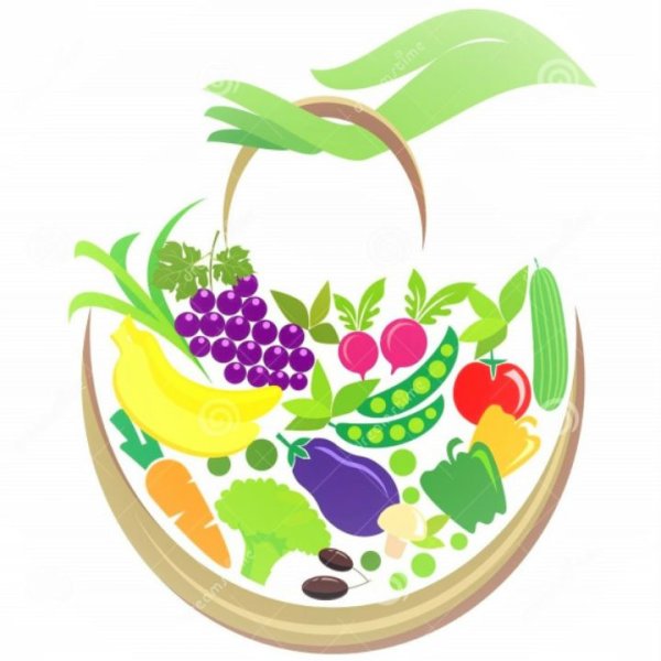 Эмблема фрукты и овощи