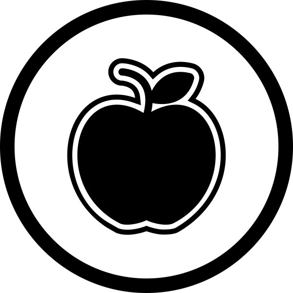 Значок яблочка