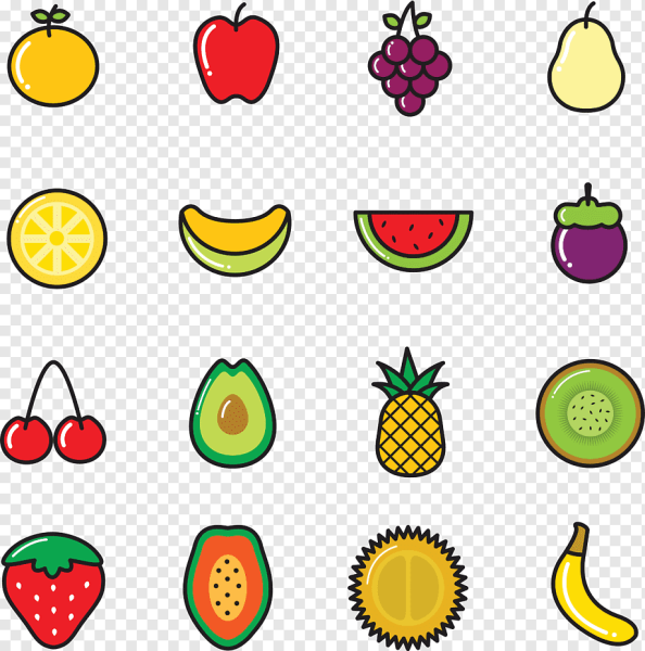 Фрукты иконки вектор