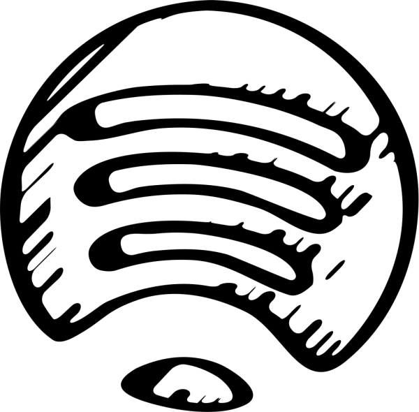 Логотип слушайте на спотифай