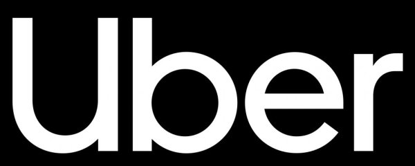 Убер белая надпись