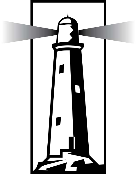 Маяк силуэт вектор