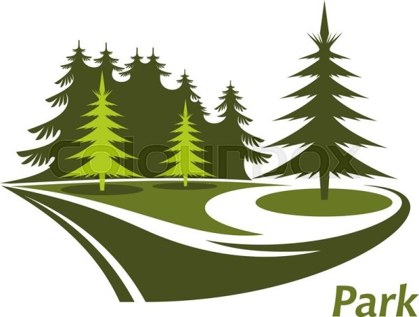 Лес логотип вектор