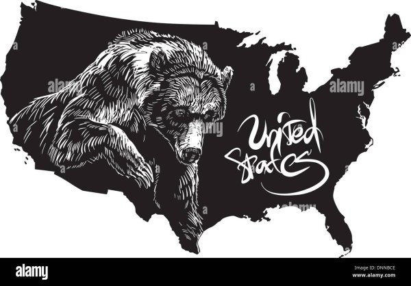 Охотничья эмблема с медведем