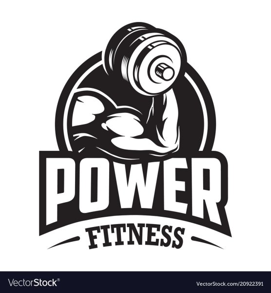 Винтажный логотип фитнес