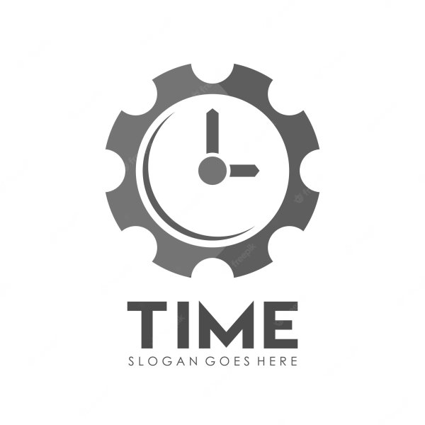 Логотип с часами