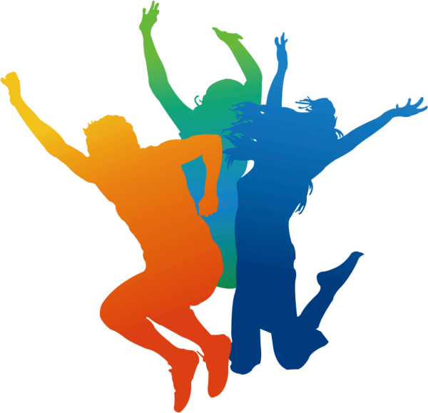 Силуэт цветной