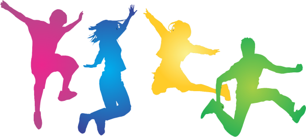 Цветные силуэты людей