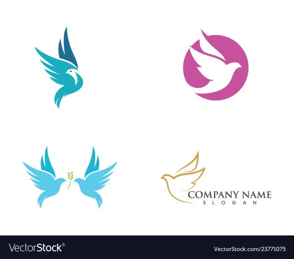 Эмблемы компаний с голубем Крылья вверх