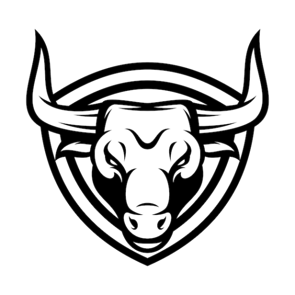 Морда быка вектор