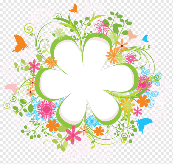 Эмблема с цветами