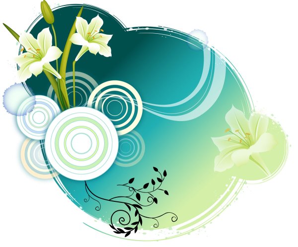 Цветы для векторной графики