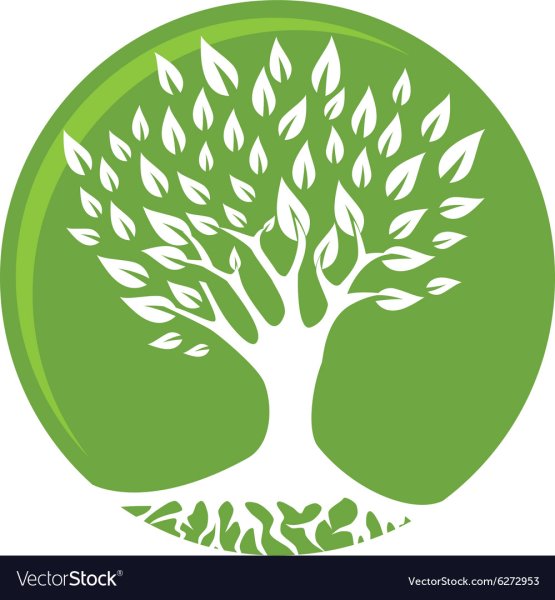Логотип дерево круглый