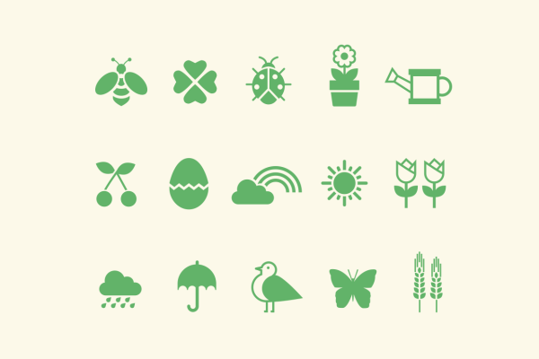 Весенние иконки