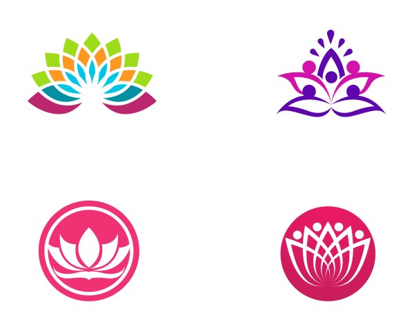 Логотип с элементами цветов