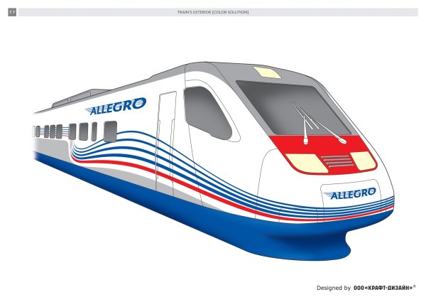 Аллегро поезд сбоку