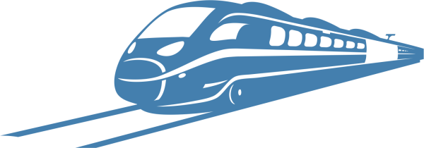 Скоростной поезд силуэт