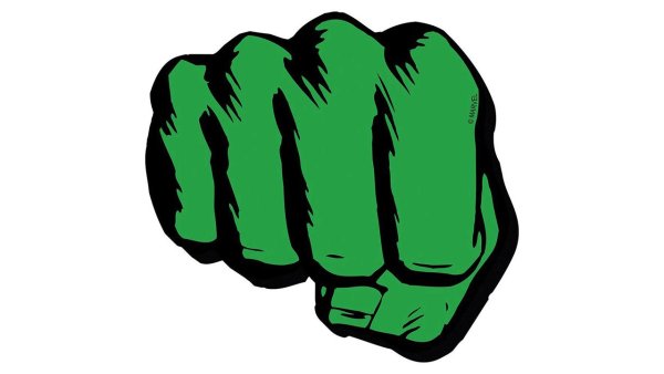 Кулак на белом фоне