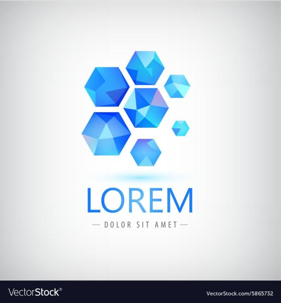 Логотип в виде кристалла