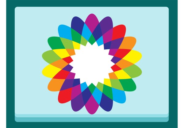 Логотип Радуга Полуцветок